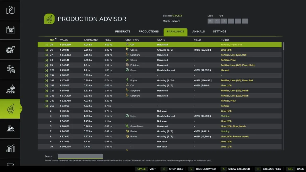 Production Advisor FS25 - screenshot 3