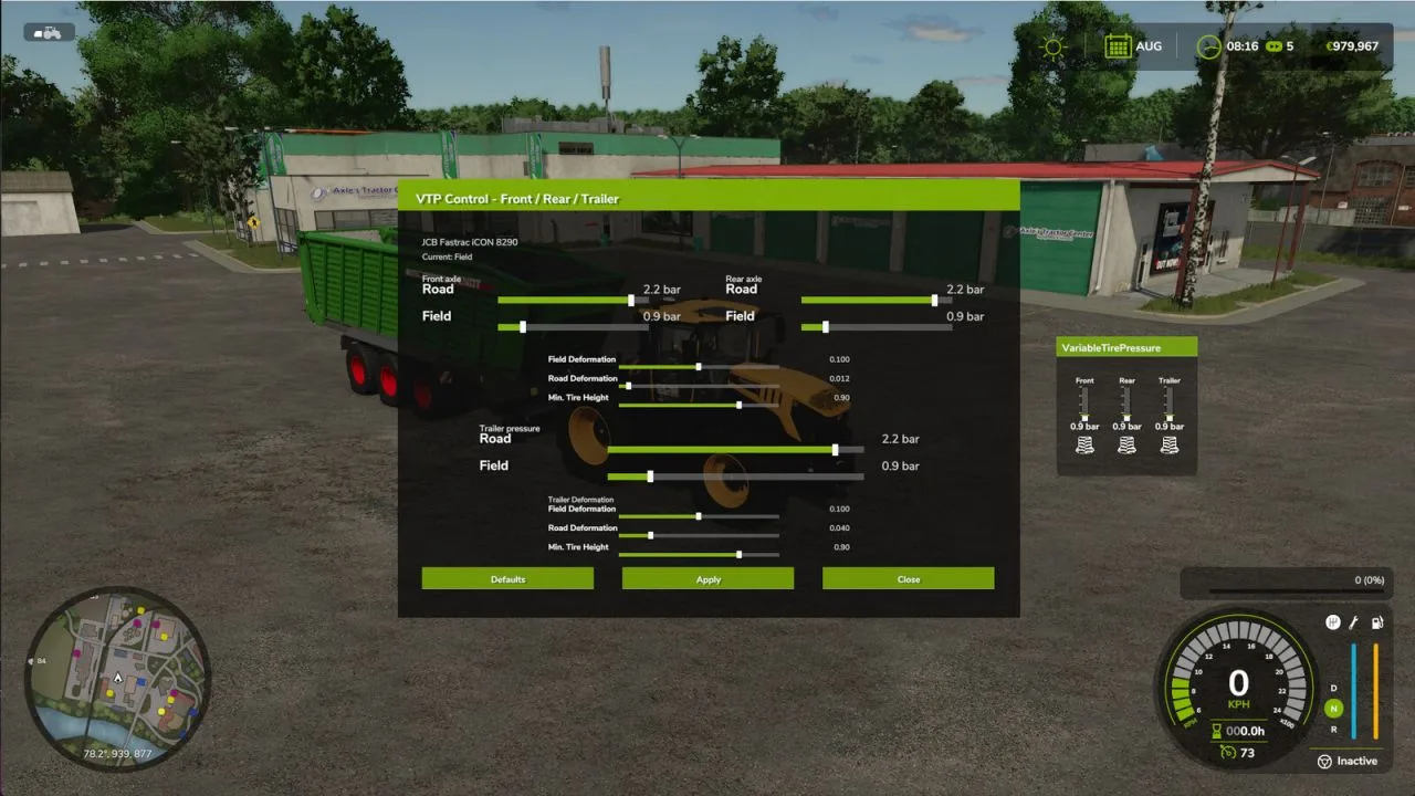 Variable Tire Pressure FS25 - screenshot 1