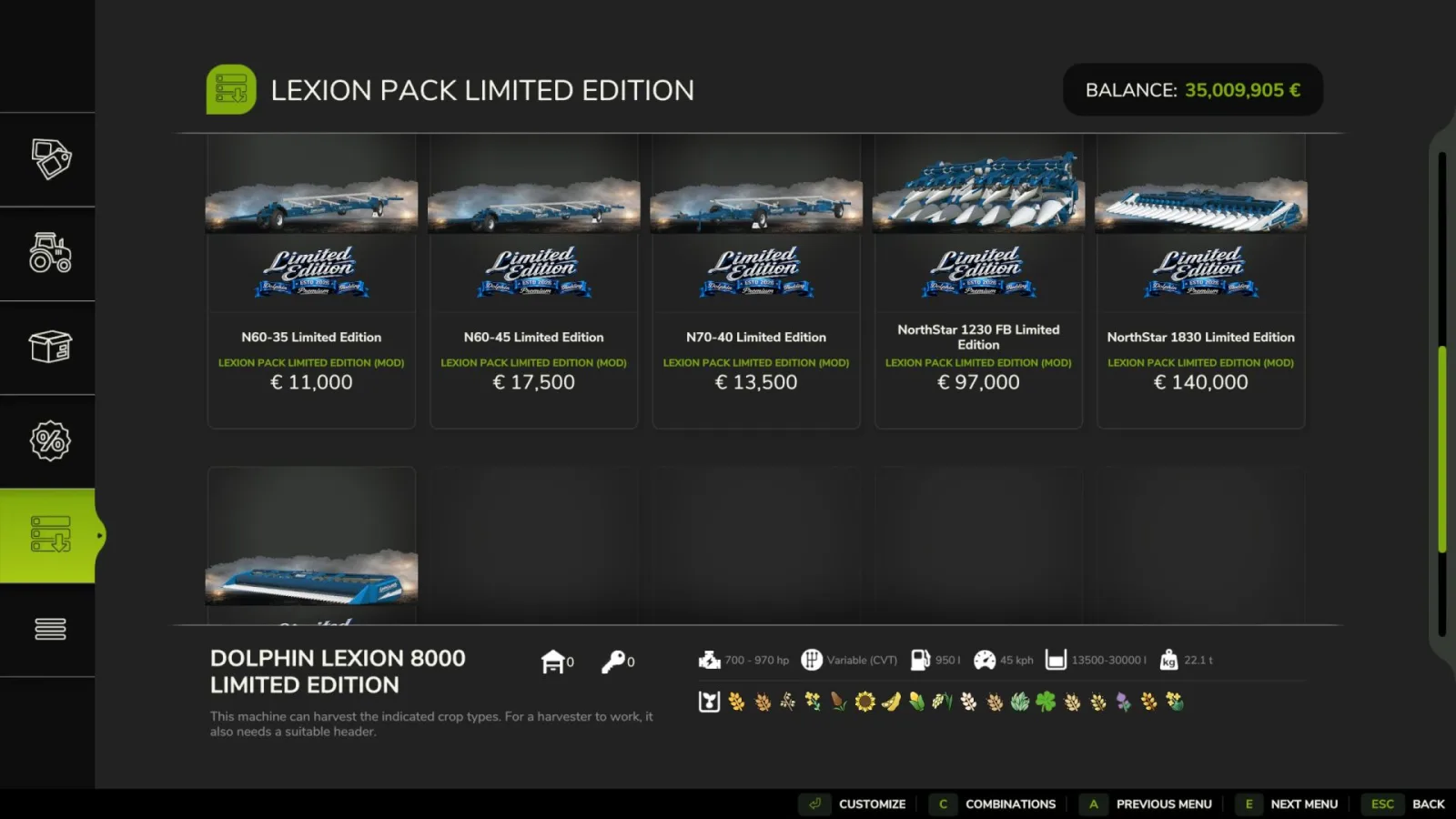 Claas Lexion Pack Limited Edition FS25 - screenshot 3