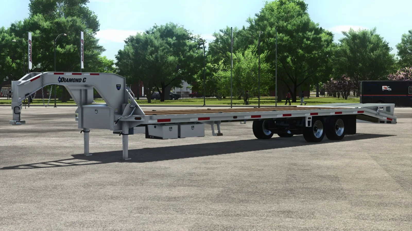 Diamond C FMAX210 40′ Gooseneck Trailer FS25 - screenshot 1