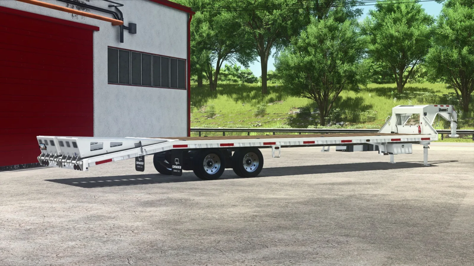 Diamond C FMAX210 40′ Gooseneck Trailer FS25 - screenshot 2