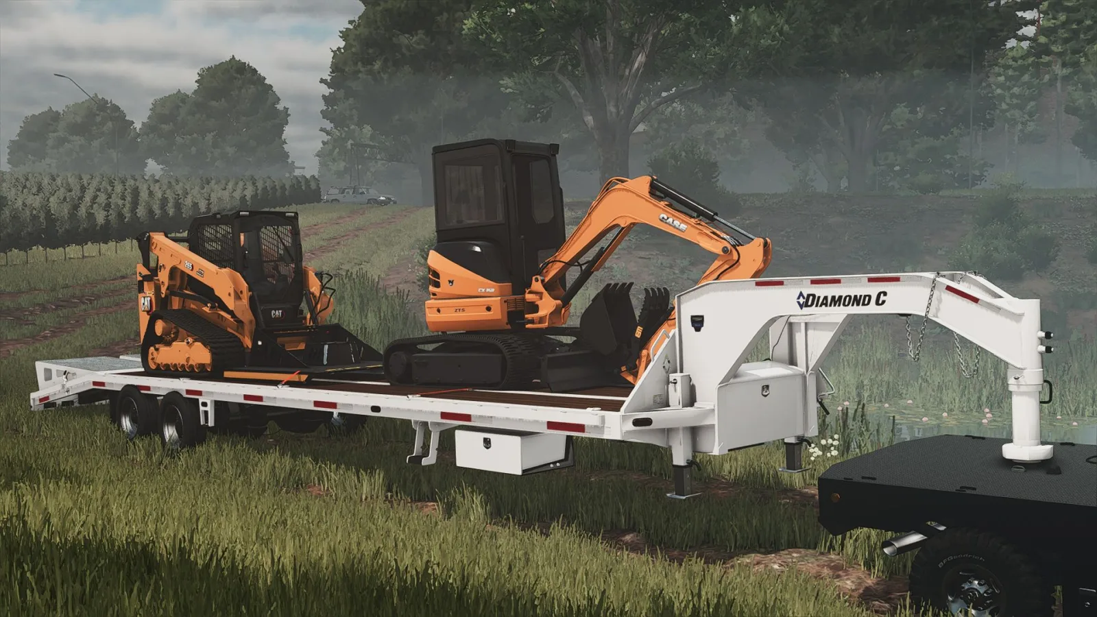 Diamond C FMAX210 40′ Gooseneck Trailer FS25 - screenshot 3