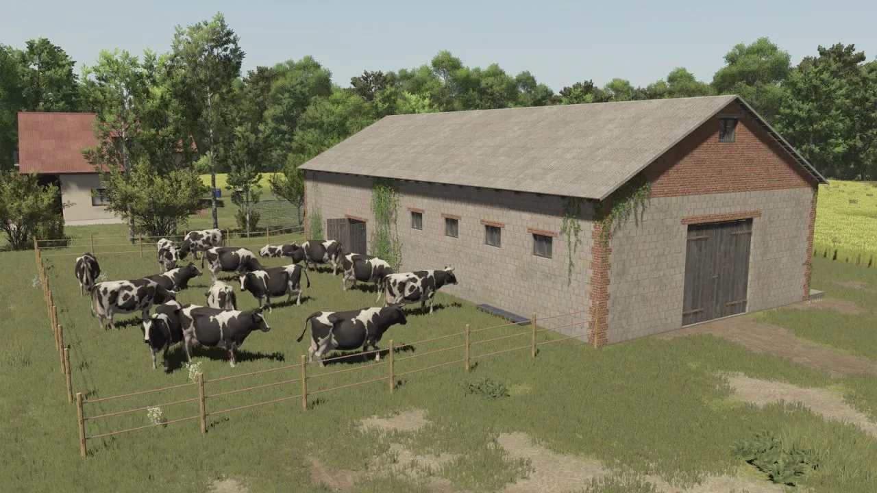 Polish Cowshed With Pasture FS25 - screenshot 3
