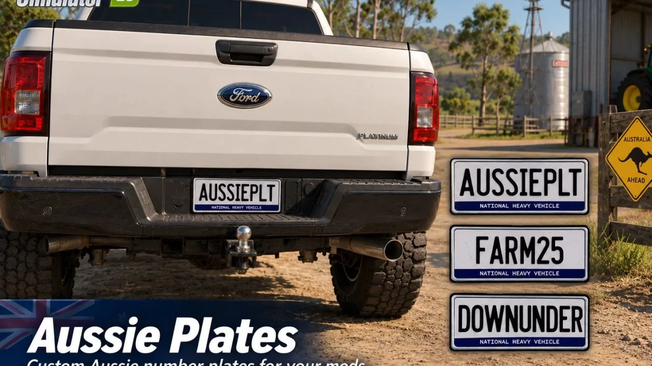Australian license plates FS25 - screenshot 1