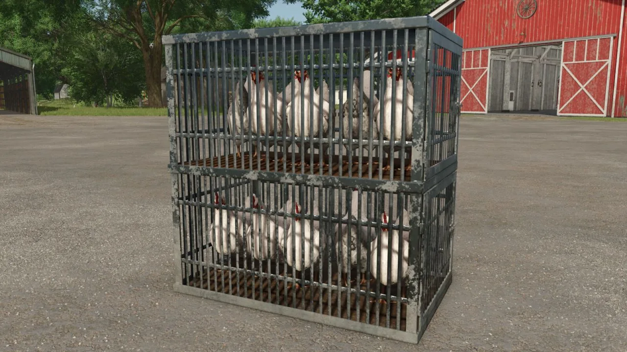 Chicken Transport Cage FS25 - screenshot 3
