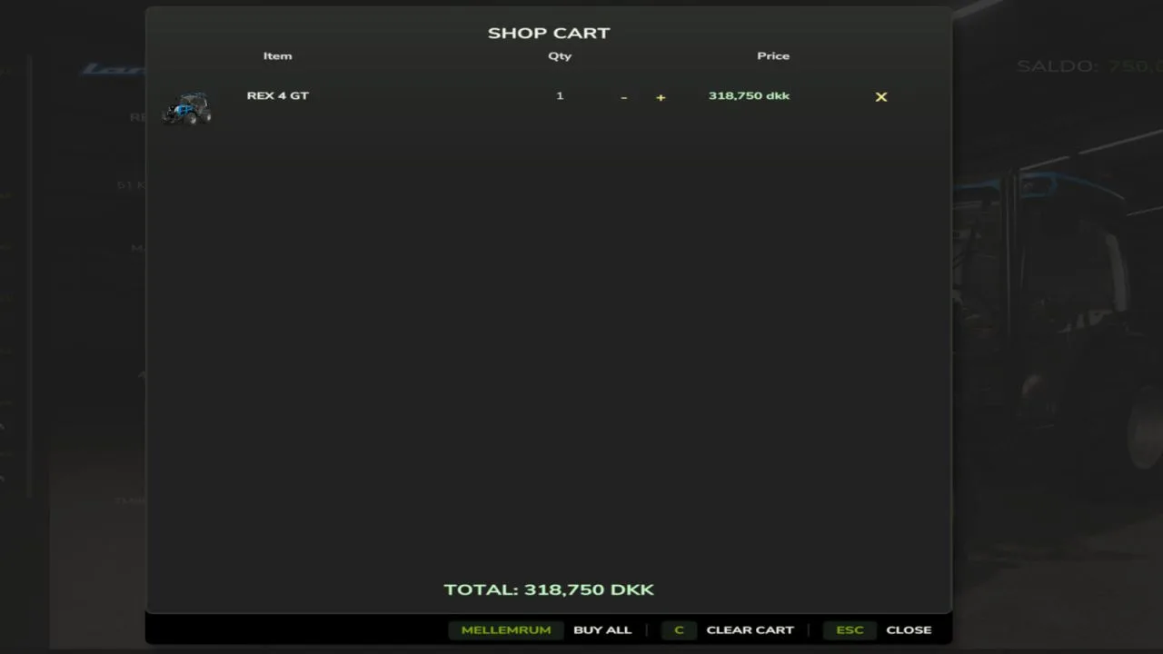 Shop Cart FS25 - screenshot 2