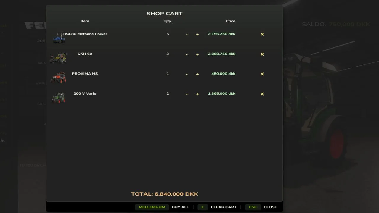 Shop Cart FS25 - screenshot 1
