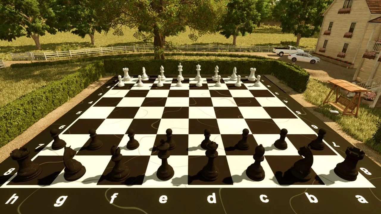 Playable Garden Chess Set FS25 - screenshot 3