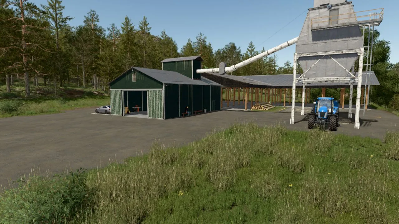 OLD SAWMILL - Woodchips Production FS25 - screenshot 1