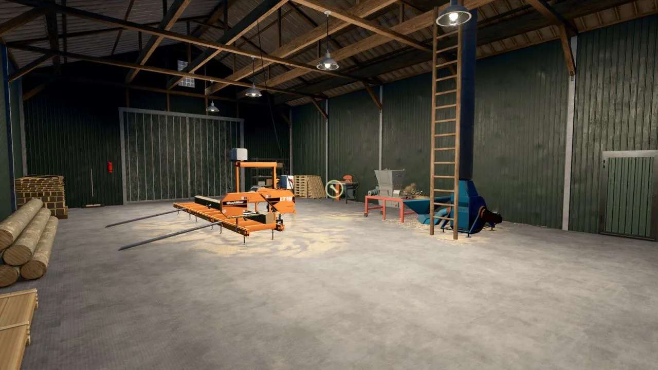 OLD SAWMILL - Woodchips Production FS25 - screenshot 2