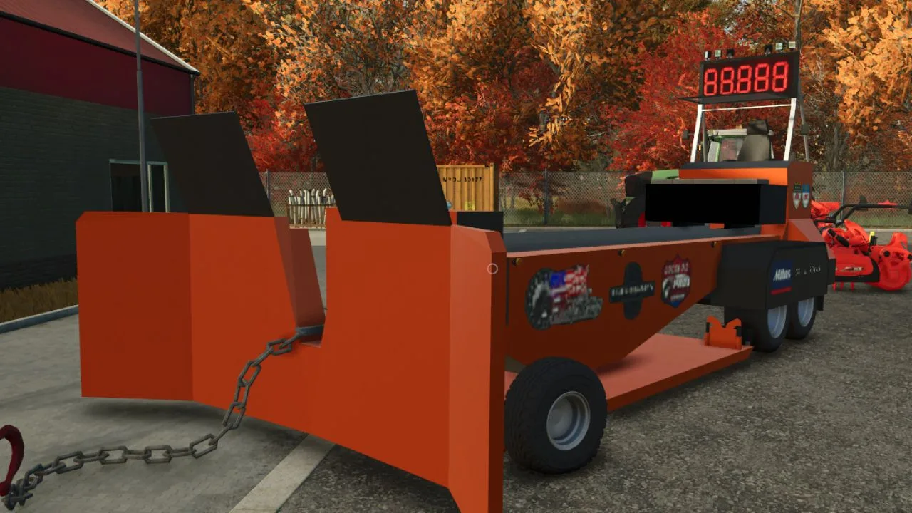 Tractor Pulling Sled Big Benz FS25 - screenshot 1