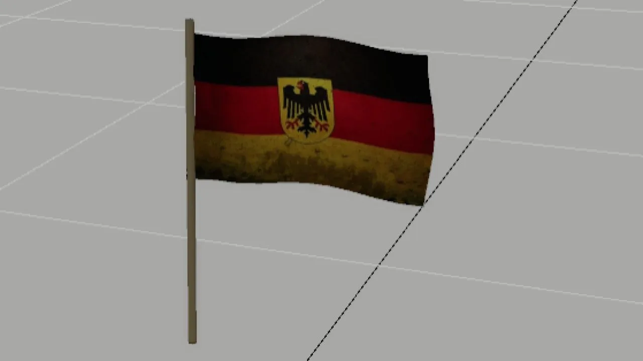 German Flag (Prefab) FS25 - screenshot 1