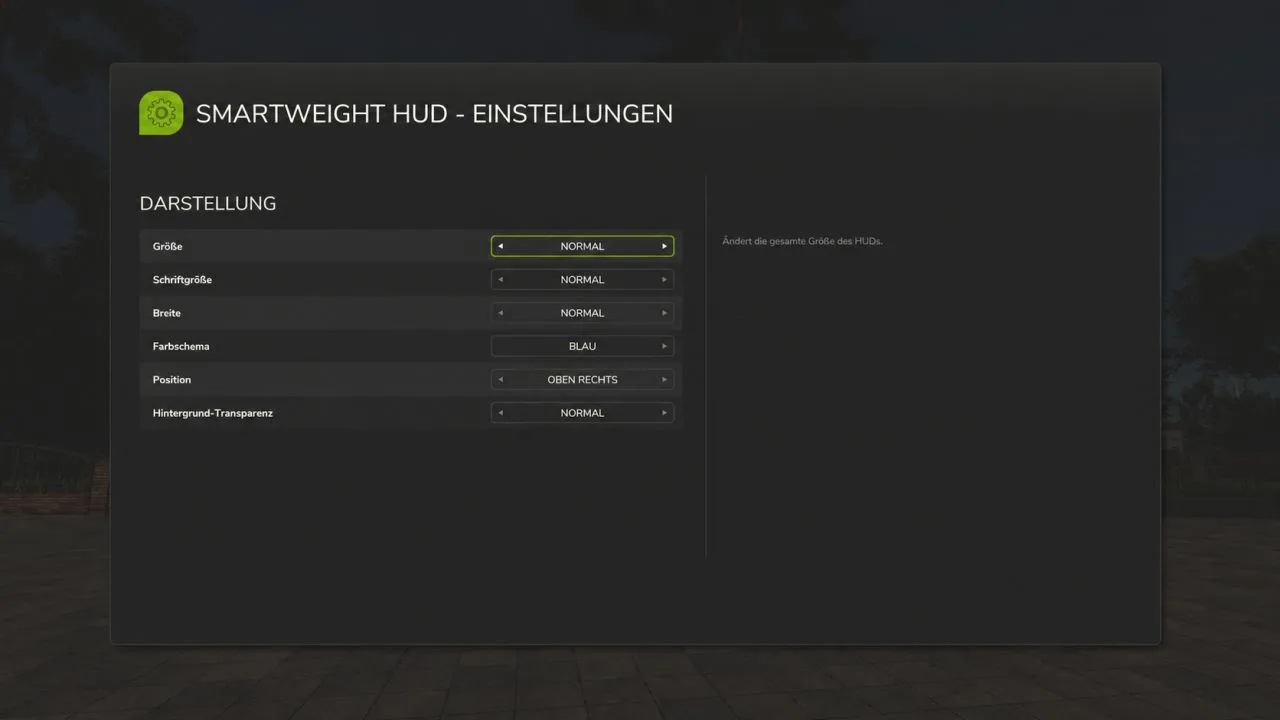 Smart Weight HUD FS25 - screenshot 1
