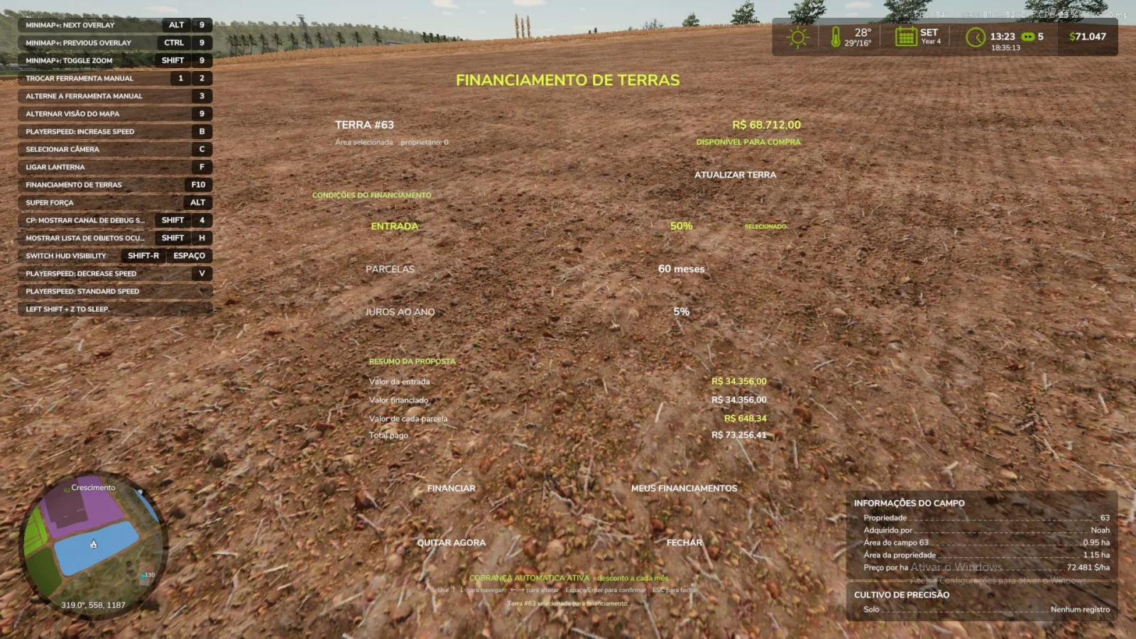 Land financing FS25 - screenshot 2