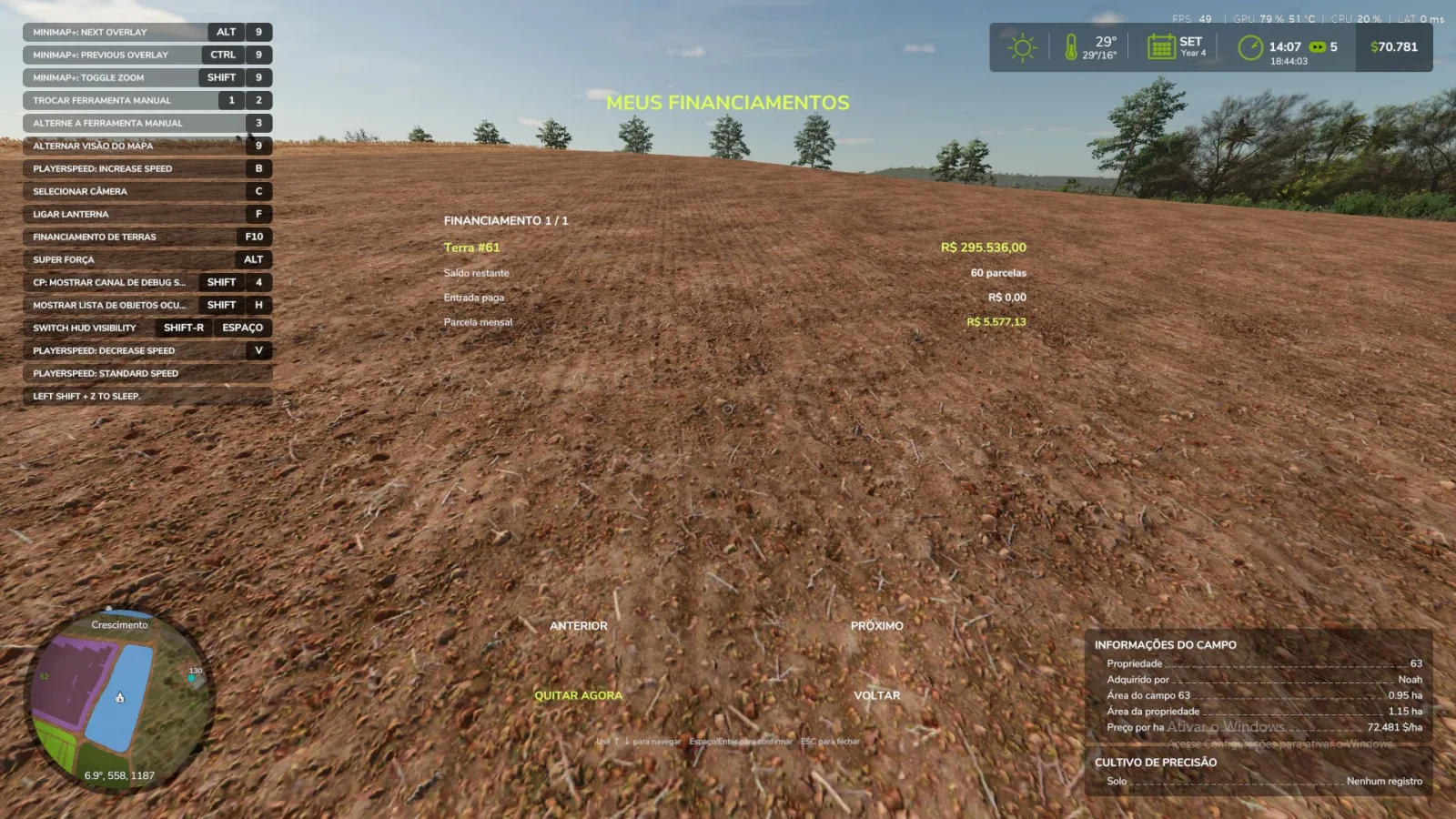 Land financing FS25 - screenshot 1