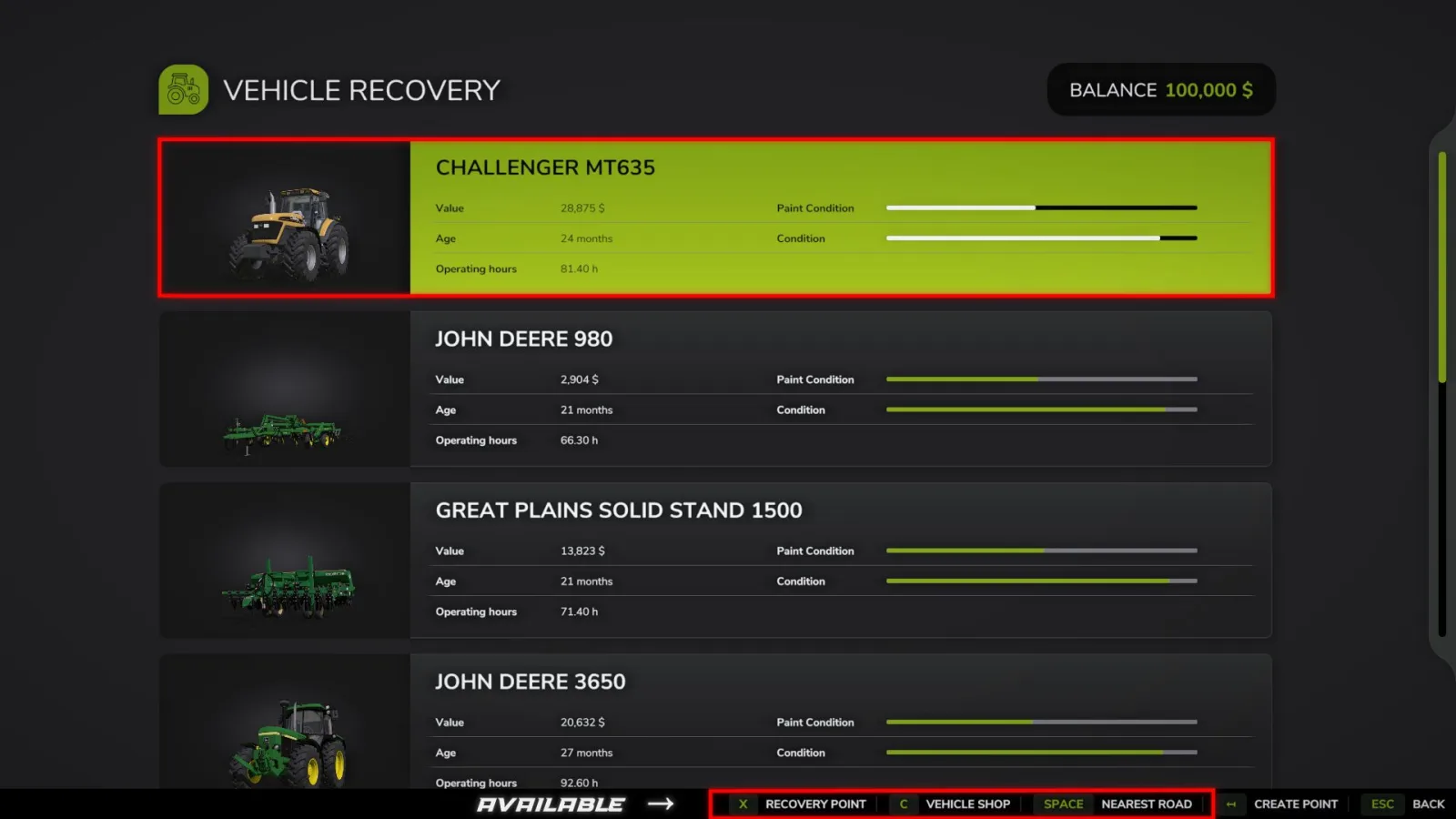 Vehicle Recovery FS25 - screenshot 3