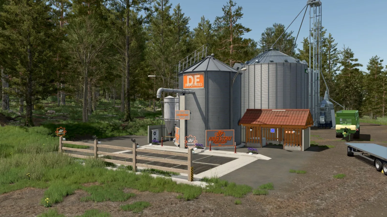 DF Industrie Central Warehouse v1.1.0.0 – with clothing trigger FS25 - screenshot 1