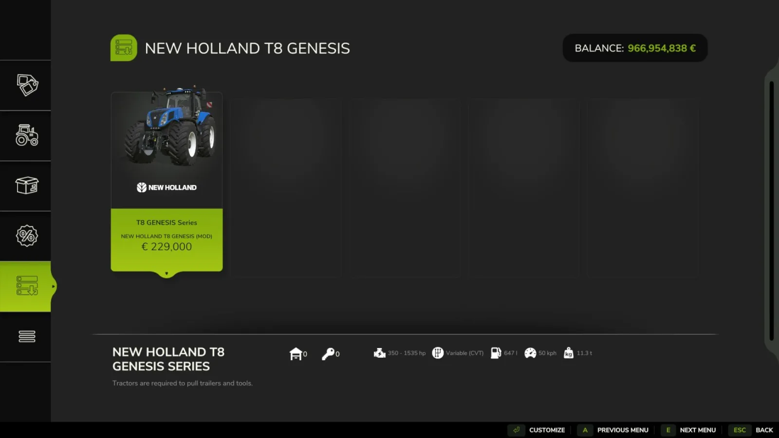 New Holland T8 Genesis FS25 - screenshot 2