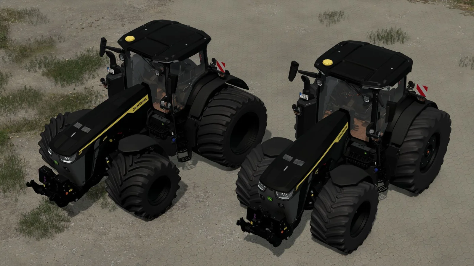 John Deere 8R Black Edition FS25 - screenshot 1