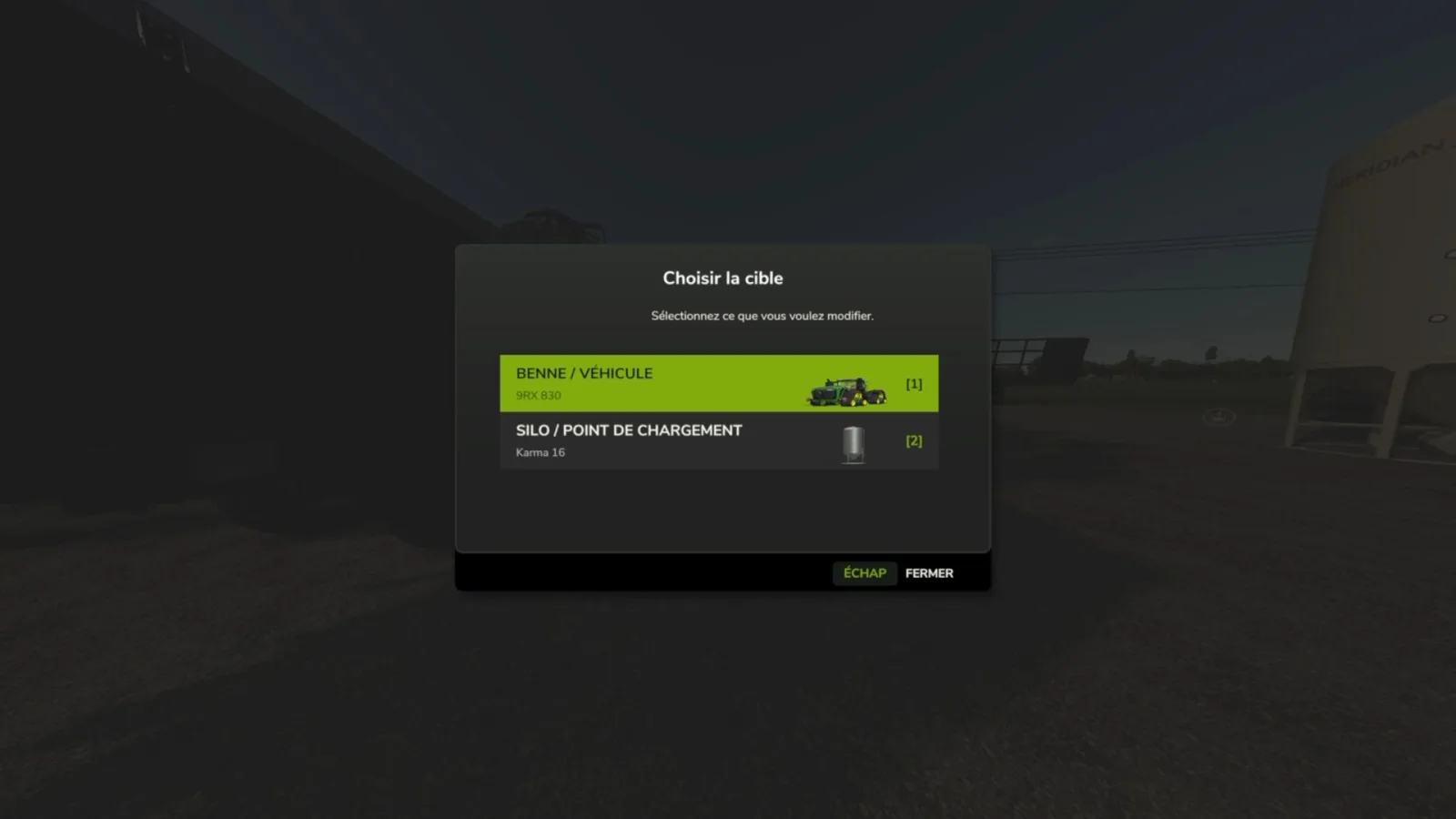 Transfer Speed Menu FS25 - screenshot 1