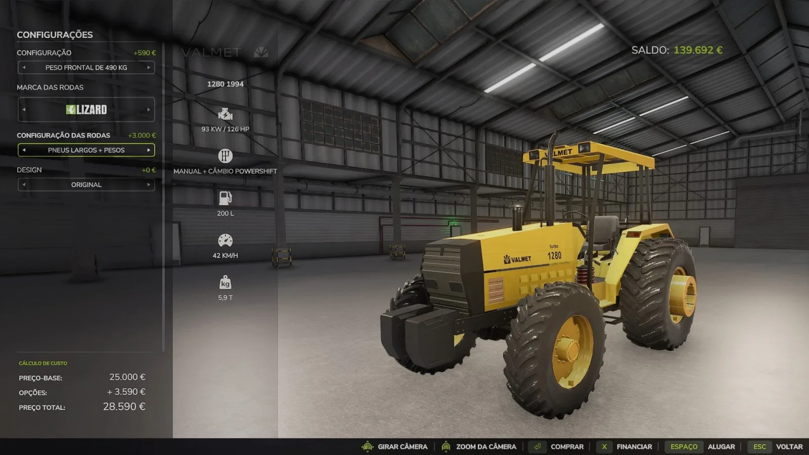 Valmet 1280/1580 1994 FS25 - screenshot 1