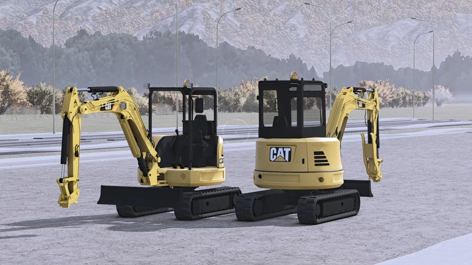 Caterpillar 304E2 Mini Excavator FS25 - screenshot 1