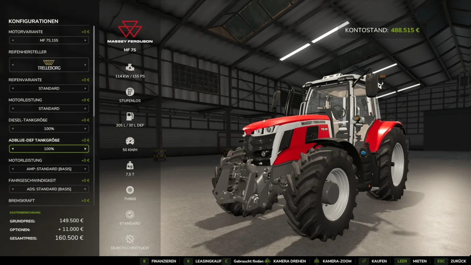 Adjust Fuel Tank FS25 - screenshot 2