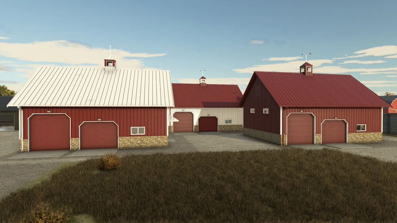 Workshop With Post Lifts FS25 - screenshot 1