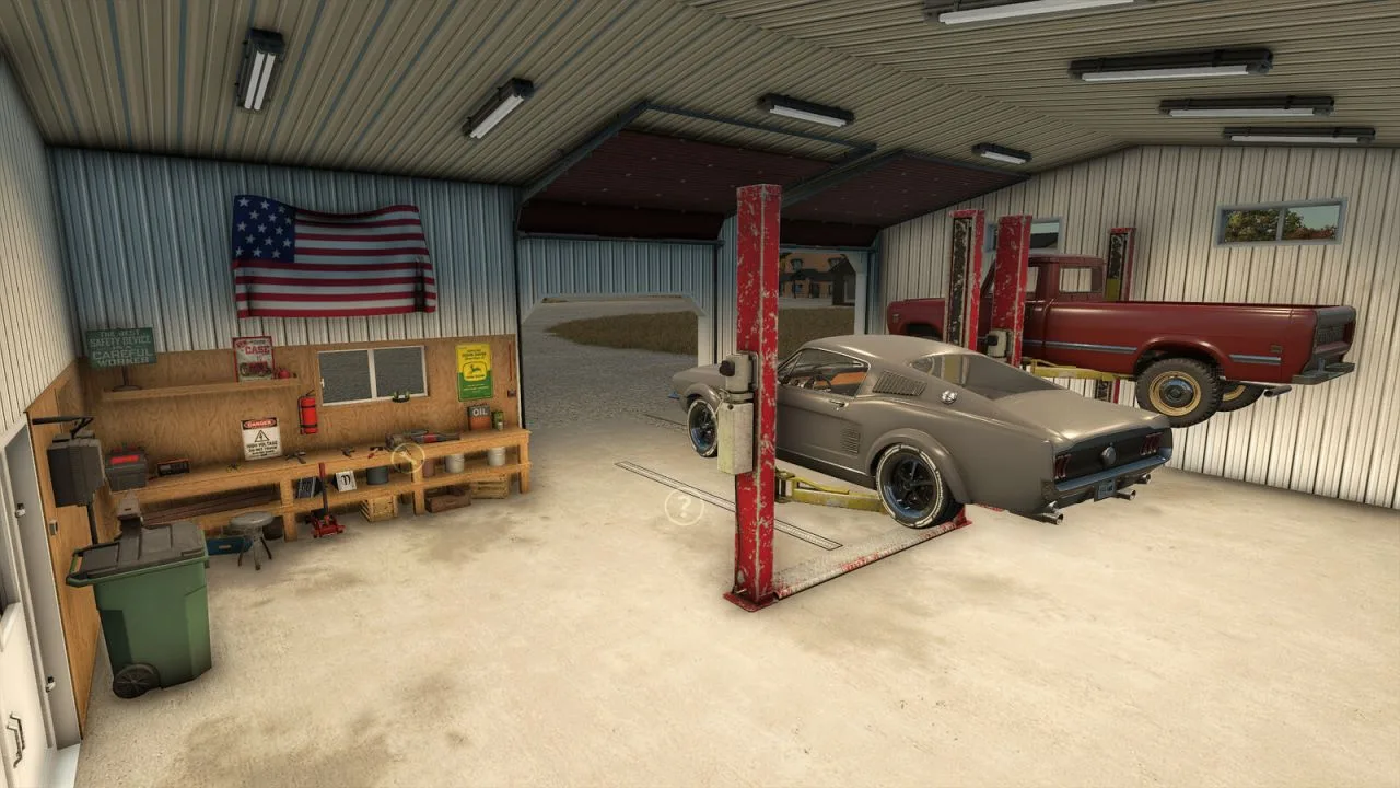 Workshop With Post Lifts FS25 - screenshot 3