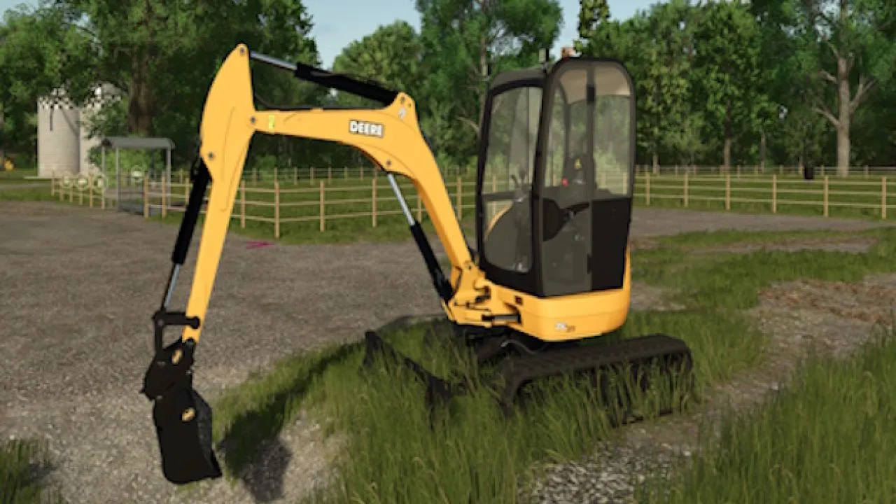 John Deere 35C ZTS Mini Excavator FS25 - screenshot 1