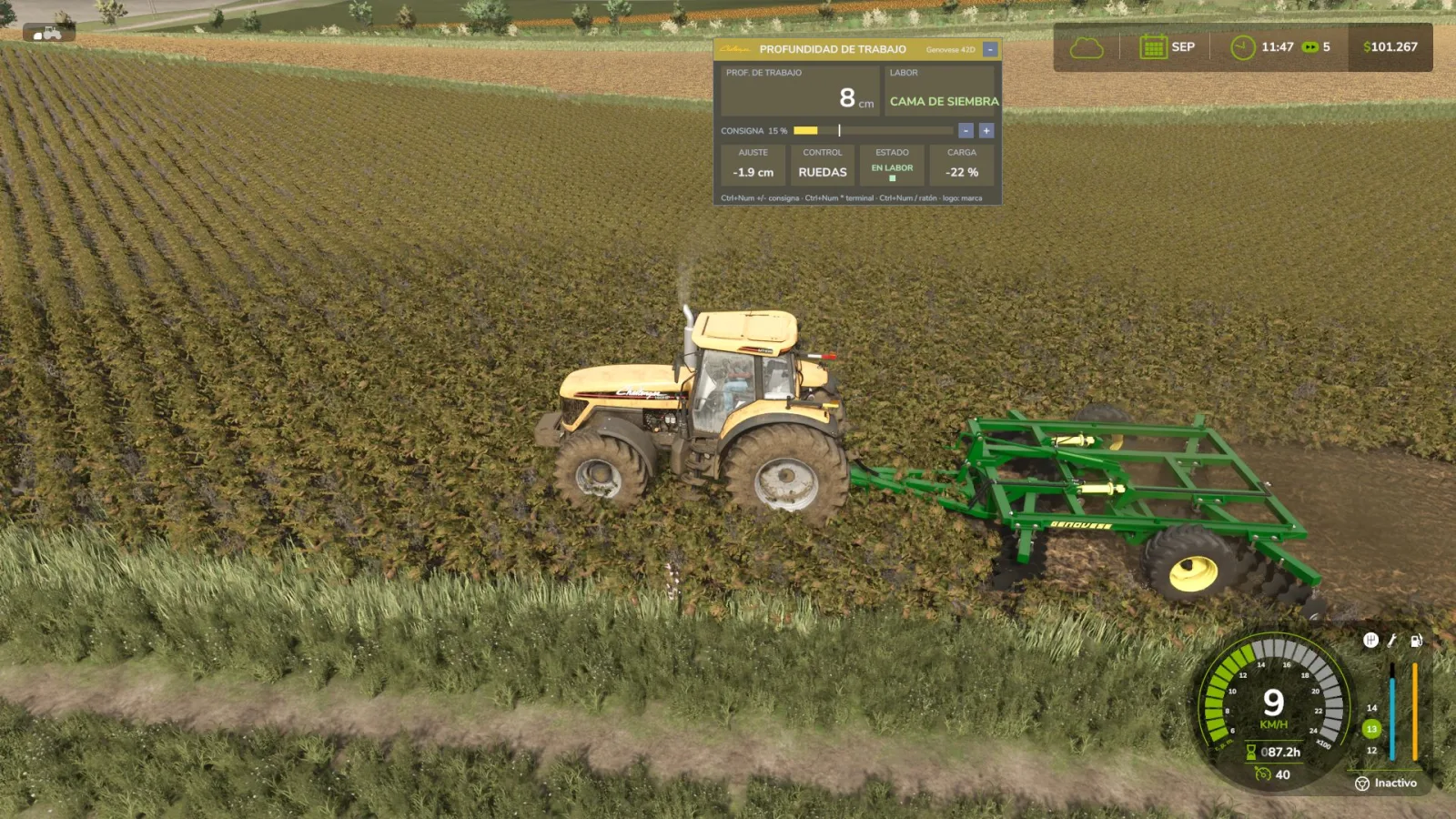 Variable Working Depth FS25 - screenshot 3