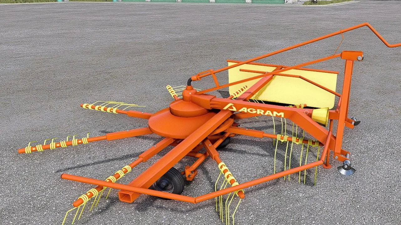 Agram Mounted Single-Rotor Windrower FS25 - screenshot 3