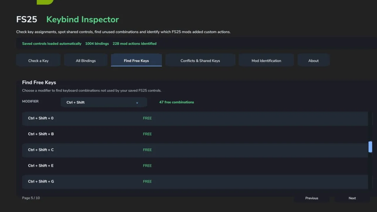 Keybind Inspector FS25 - screenshot 3