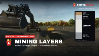 Mining / Pit Layers (TerraFarm Add-on) FS25