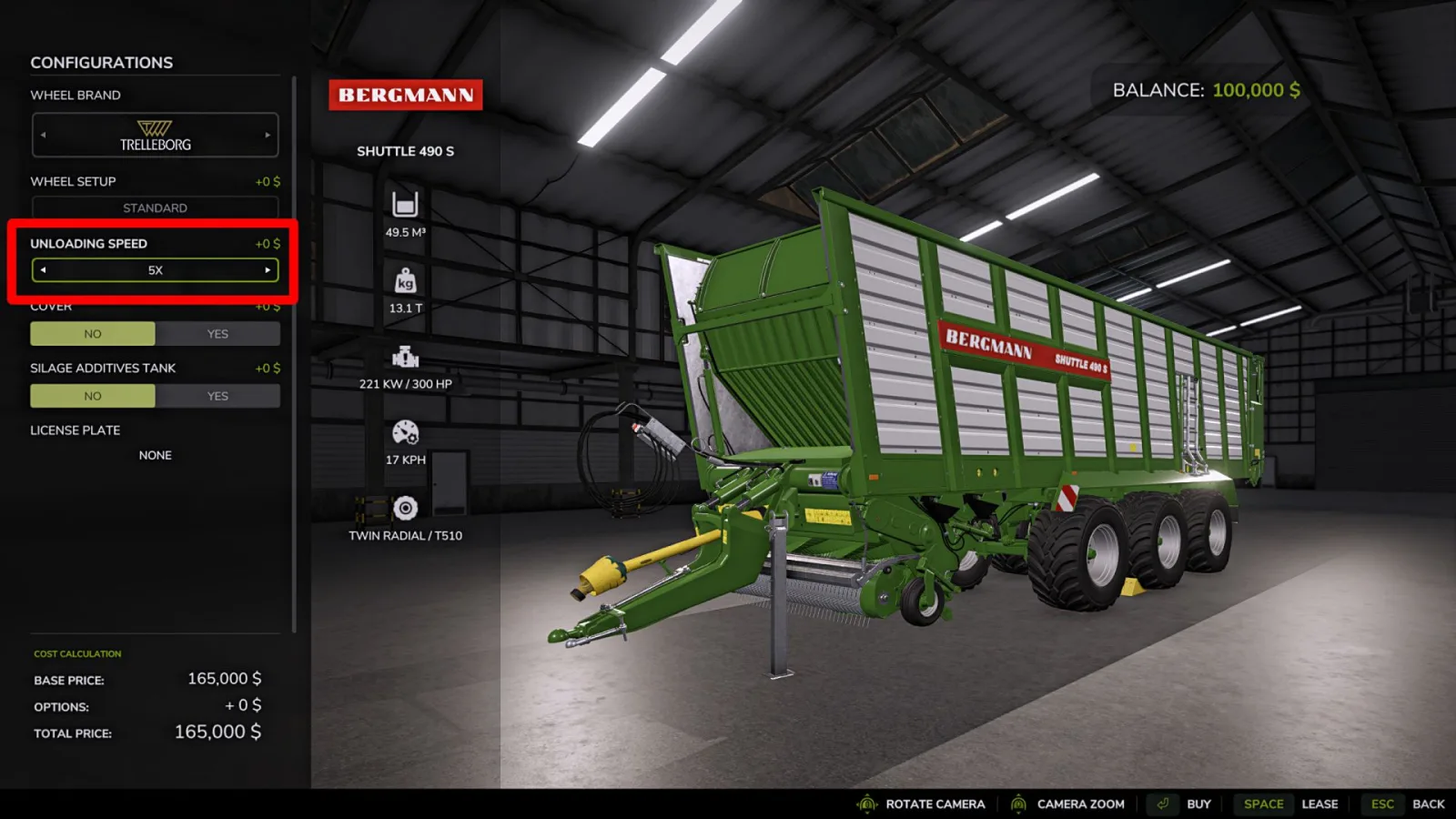 Adjustable unloading speed FS25 - screenshot 3