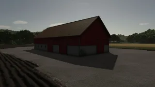 Swedish machine hall with hayloft FS25