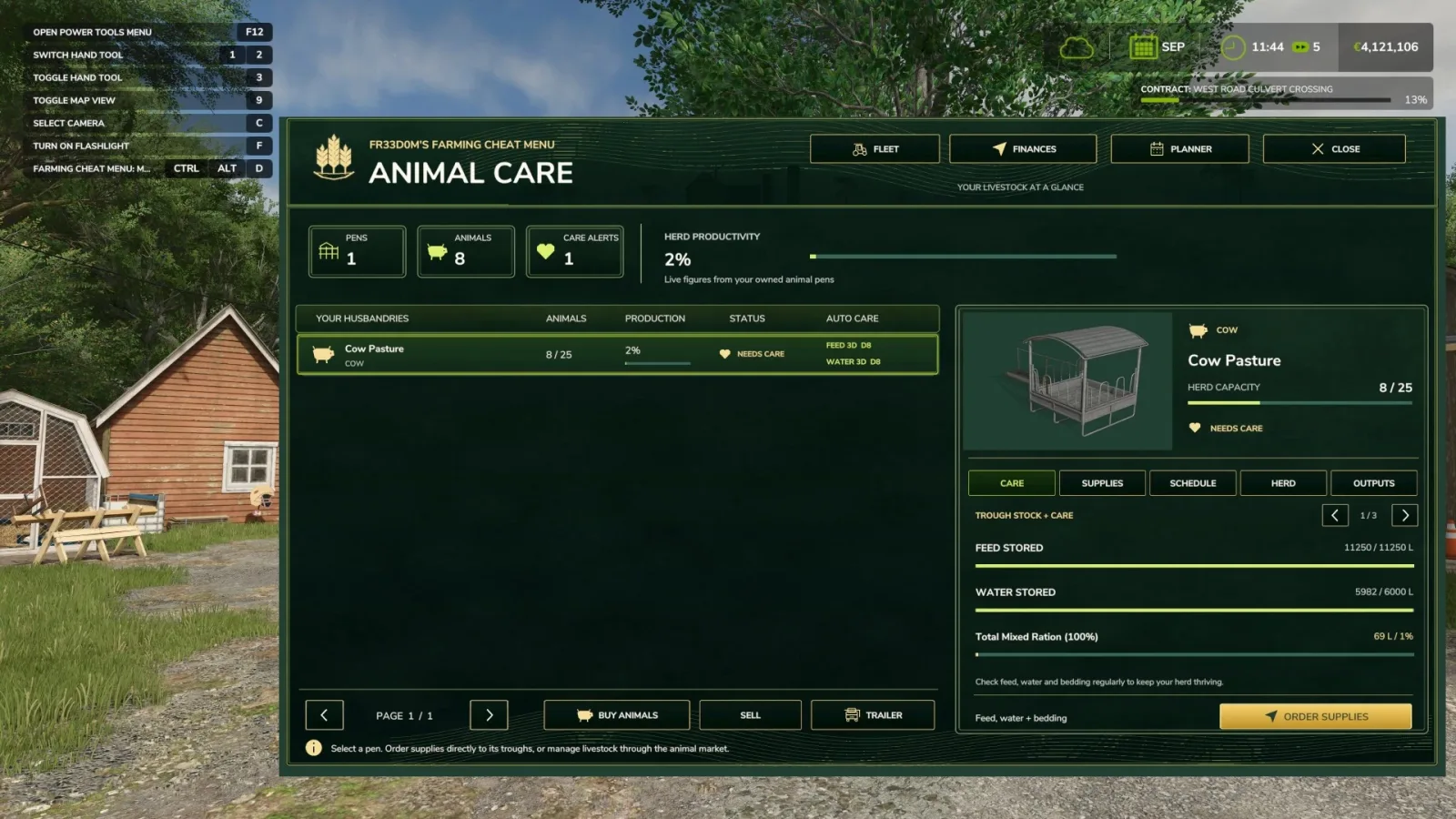 Fr33d0m’s Farming Cheat Menu v1.0 - screenshot 2