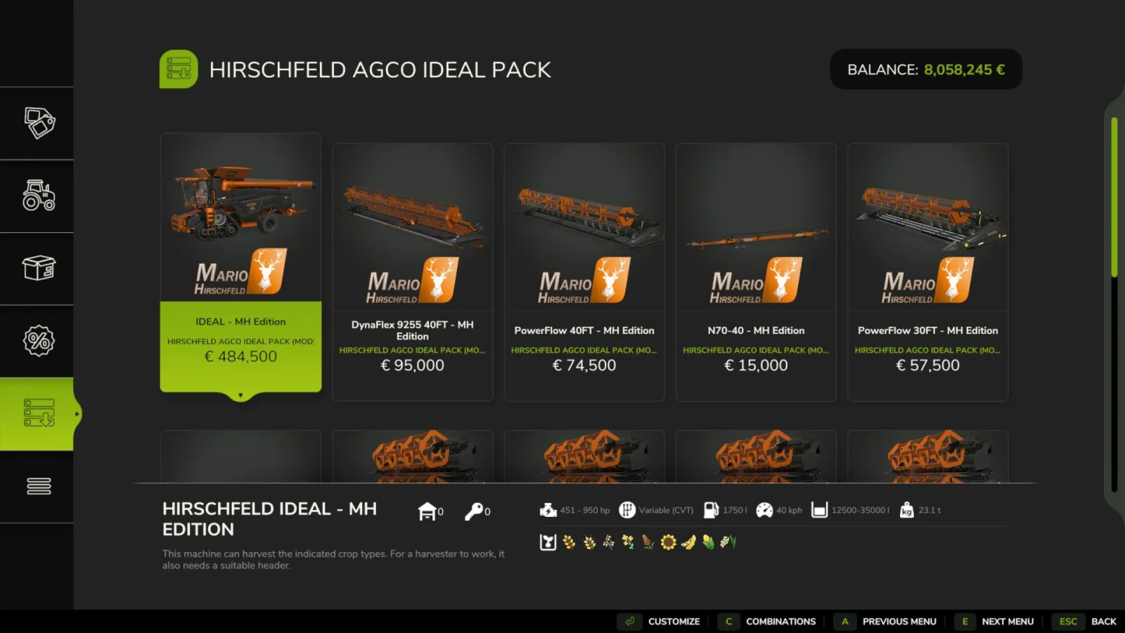 AGCO Ideal Pack By Marco FS25