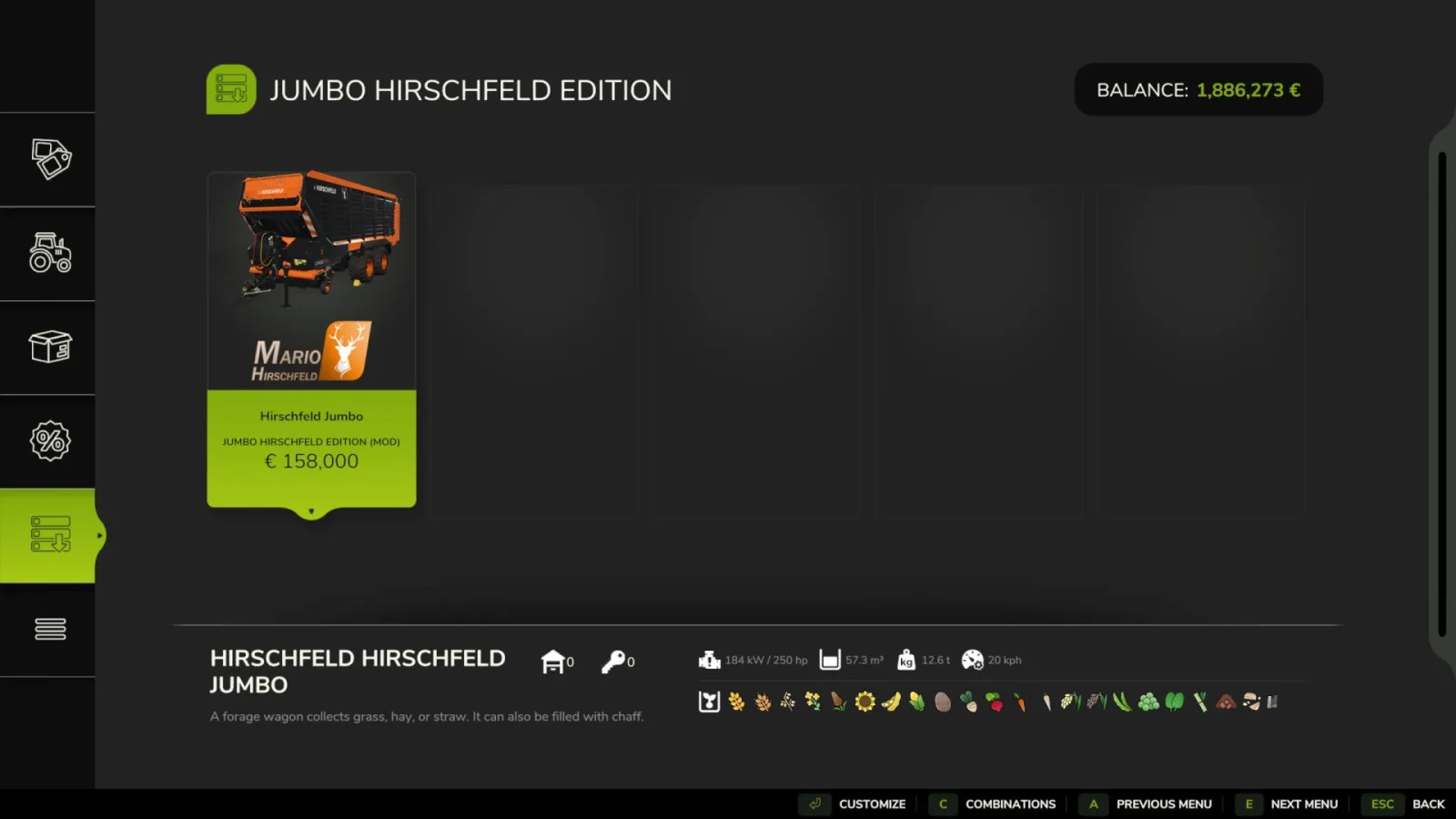 Jumbo Gold Edition - Hirschfeld Edition FS25 - screenshot 2