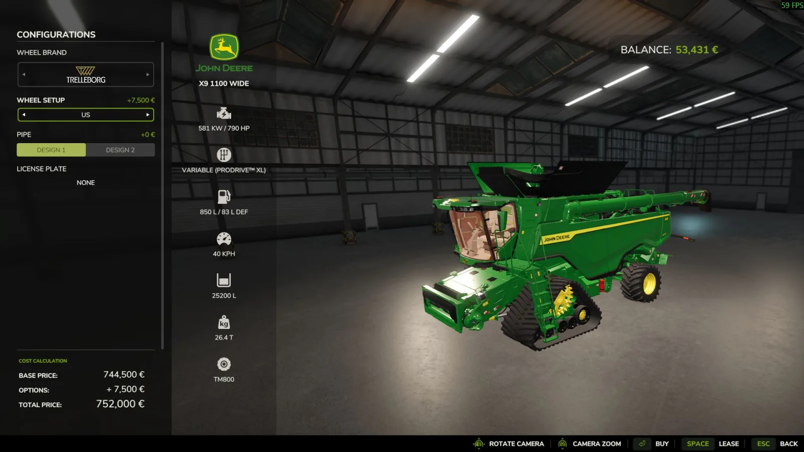 John Deere X9 Edit FS25