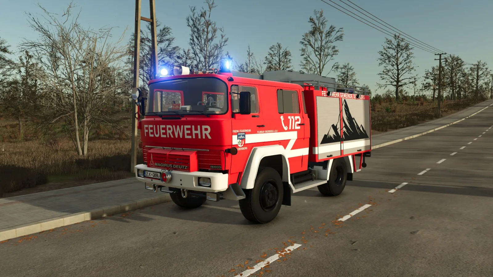 Magirus-Deutz LF8 (FW Oberberg) FS25 - screenshot 1