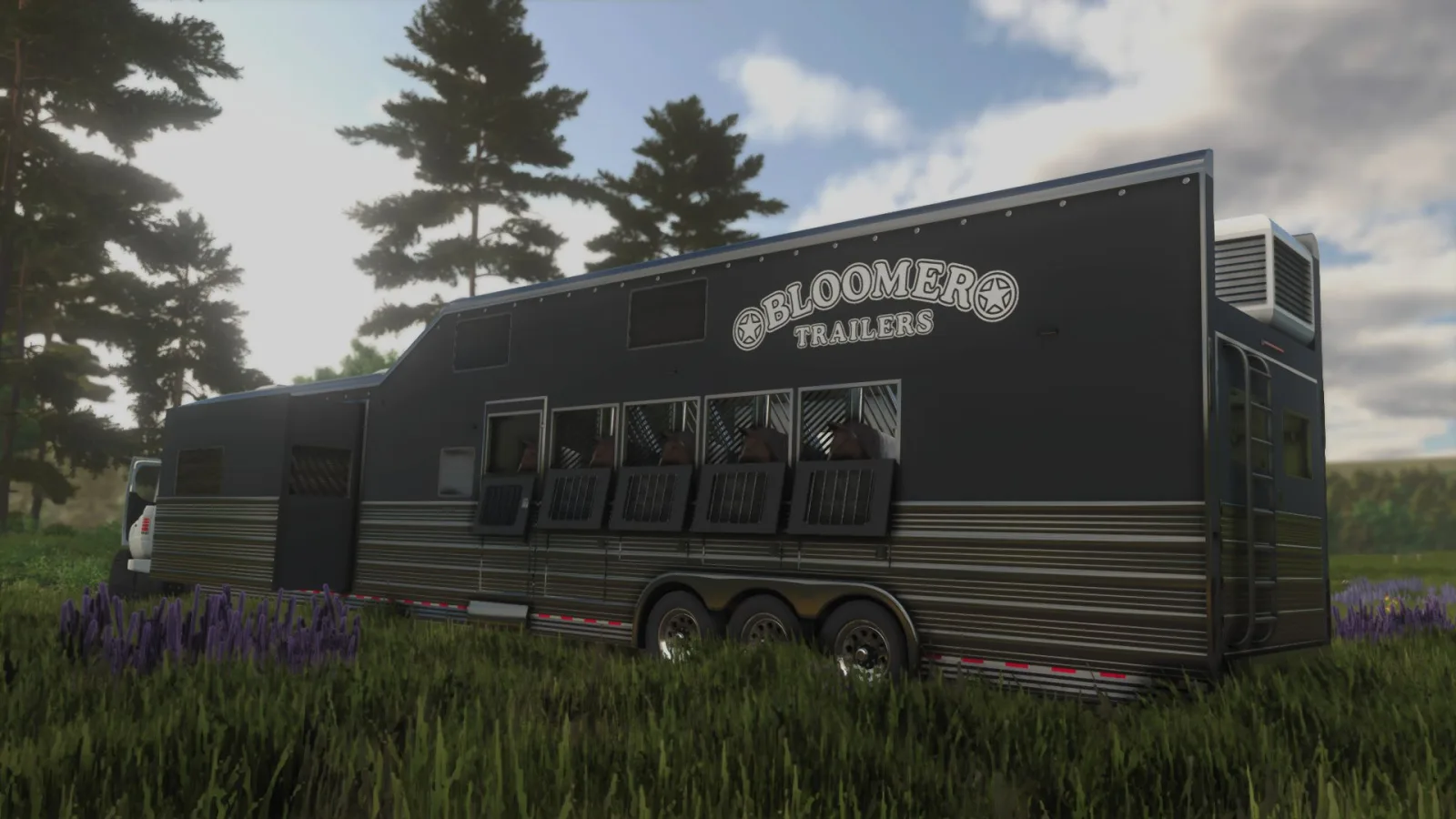 2025 Bloomer 5-horse gooseneck trailer FS25 - screenshot 2