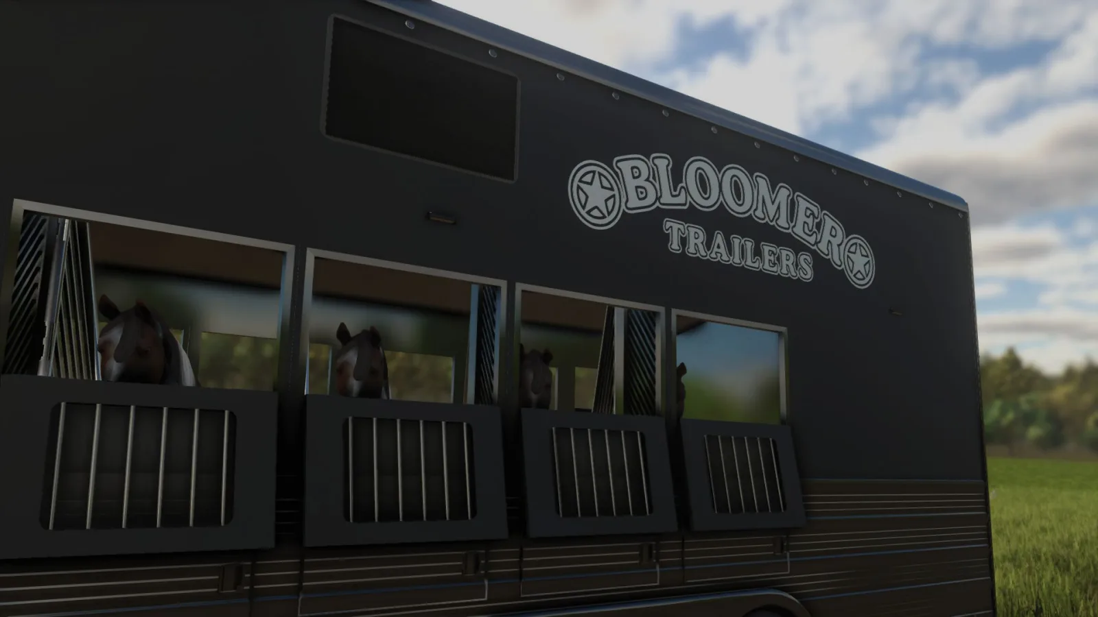 2025 Bloomer 5-horse gooseneck trailer FS25 - screenshot 3
