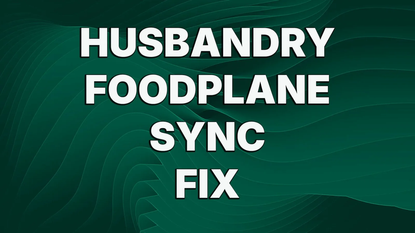 FoodPlane Fix – Visible Feed in the Barn FS25