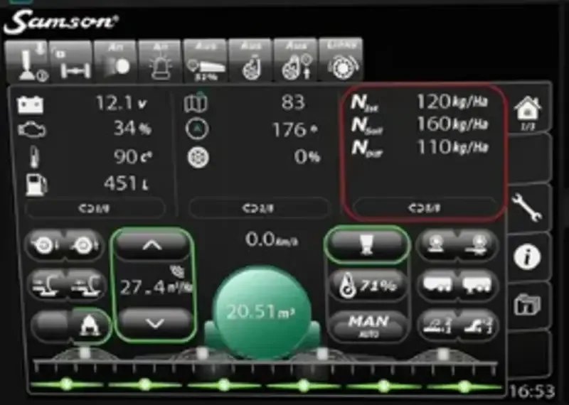 Samson Slurry Tanker isoBUS Screen (Prefab) - screenshot 2