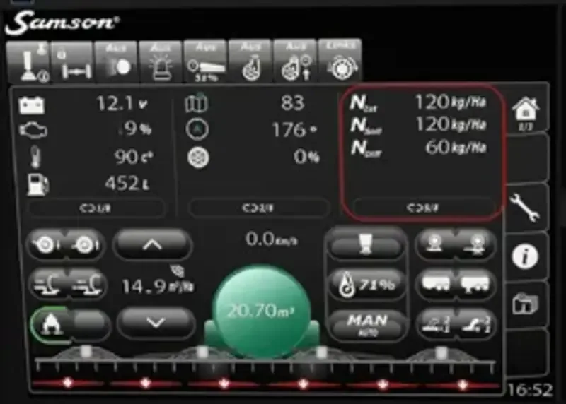 Samson Slurry Tanker isoBUS Screen (Prefab) - screenshot 1