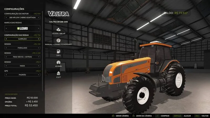 Valtra BH 180 205i - screenshot 1