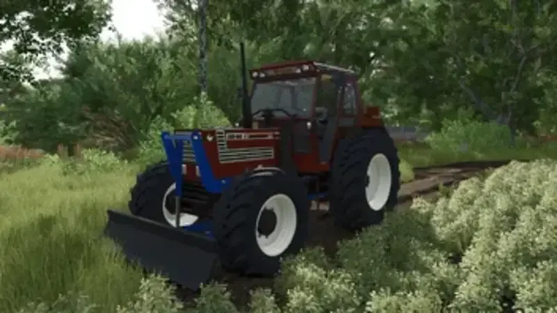 Fiatagri 140-90 with Front Blade - screenshot 1