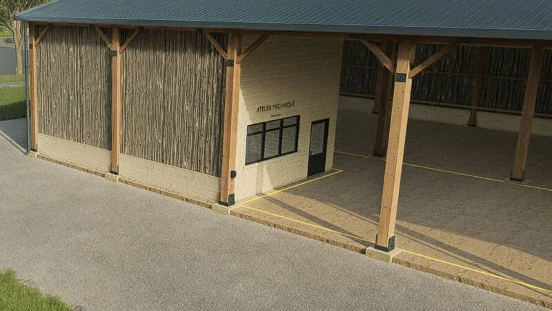 Wooden Hangar with Workshop - screenshot 2