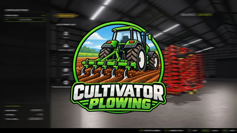 Plowing with a cultivator FS25